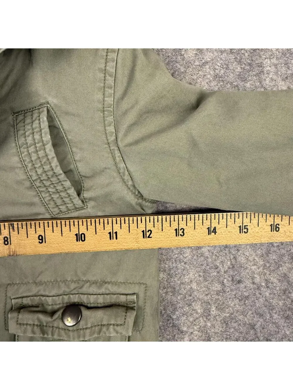 Osh Kosh B’Gosh Toddler Full Zip Snap Jacket Hooded Insulated Green 18 Months f